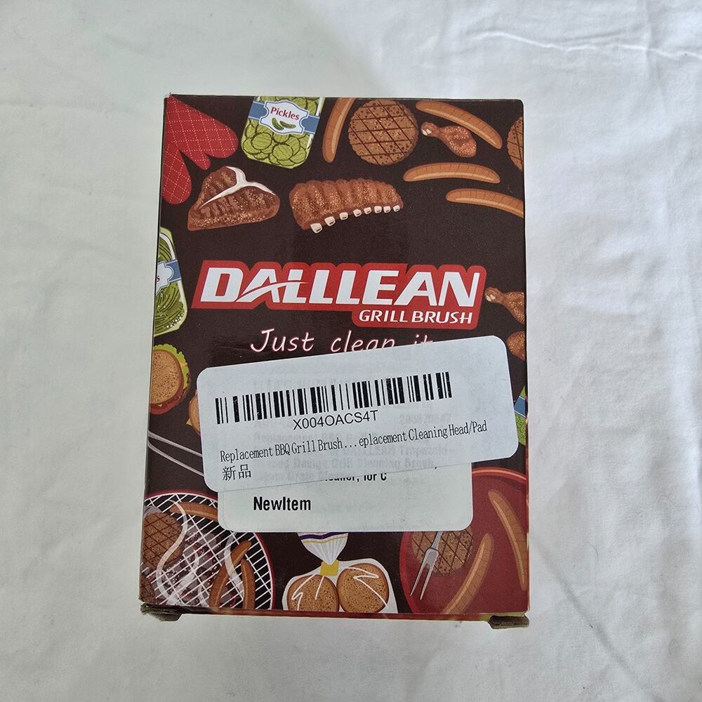 Dalllean Replacement BBQ Grill Brush Head for Square Shaped Design NIB